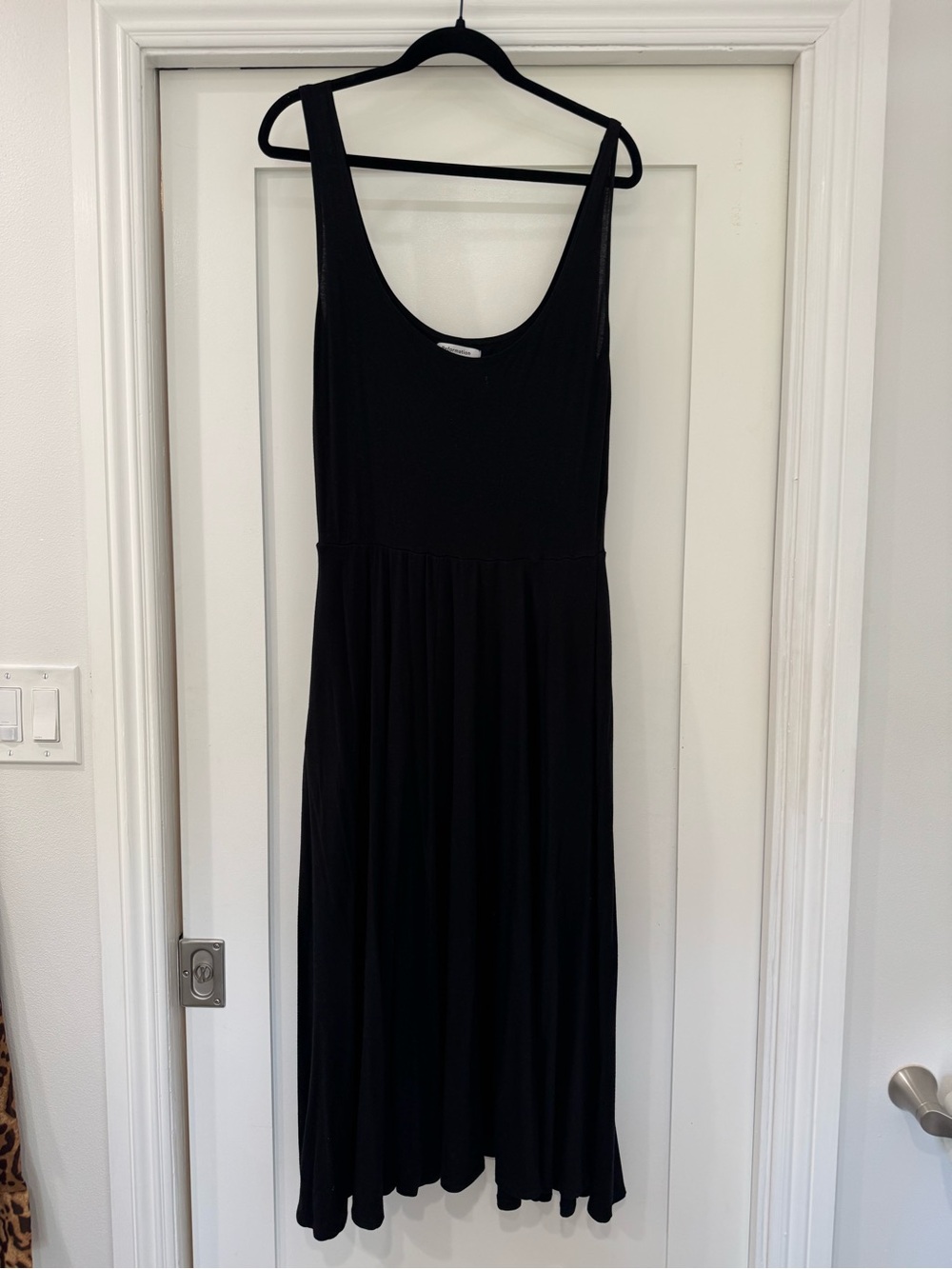 Reformation Black Sleeveless Scoop Maxi Dress